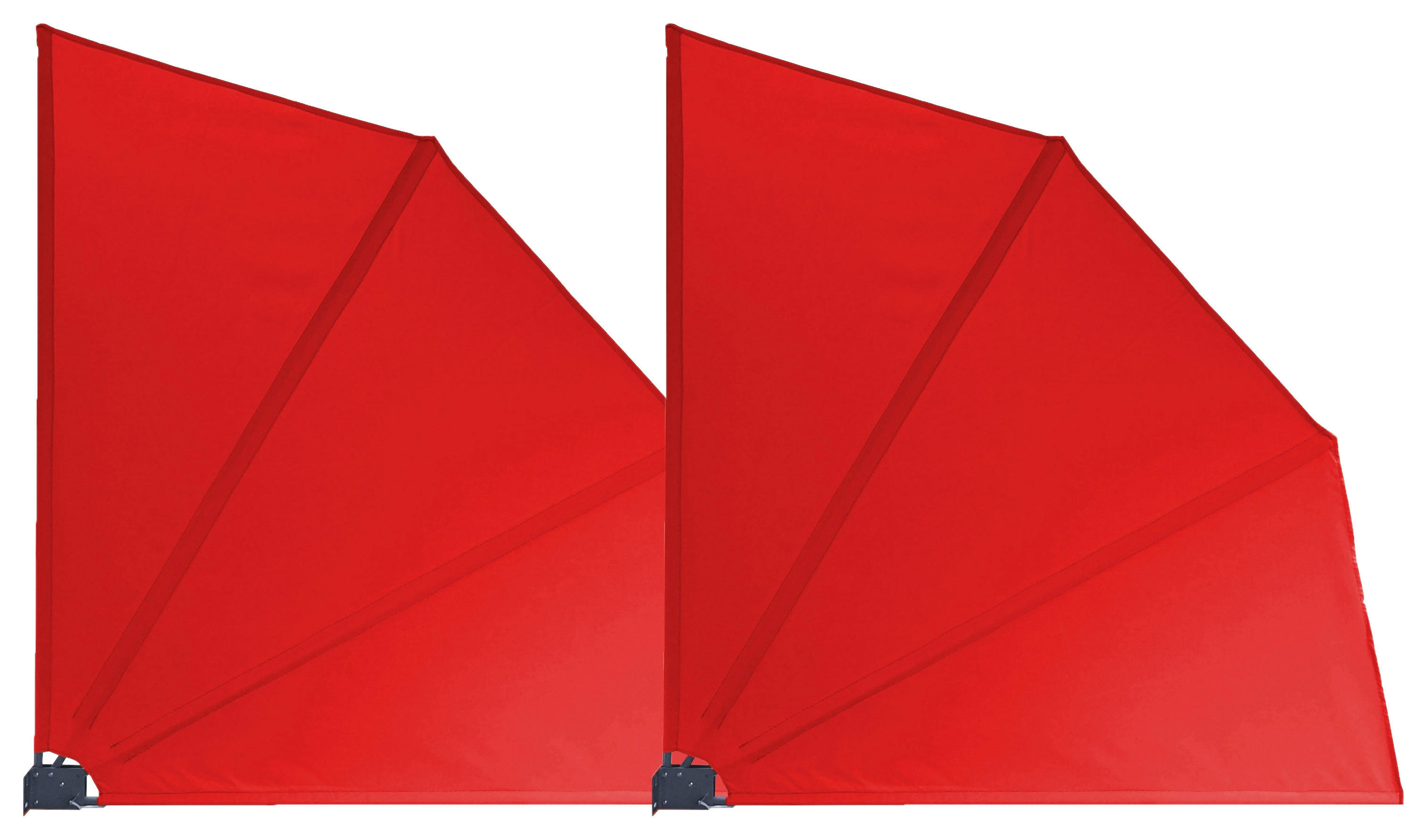 Grasekamp Doppelpack Balkonfächer rot Polyester-Mischgewebe