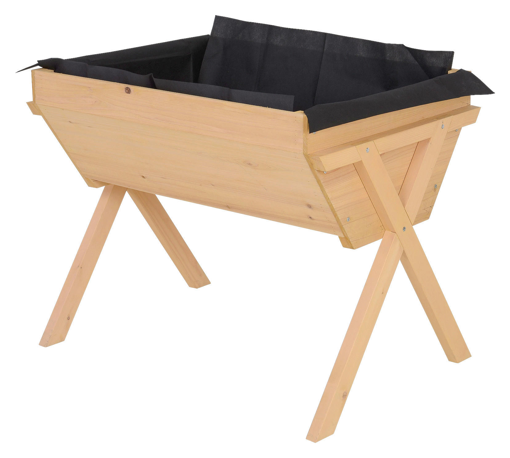 Outsunny Hochbeet B/H/L: ca. 70x80x100 cm Hochbeet MH845-288 - natur (100,00/70,00/80,00cm) - Outsunny