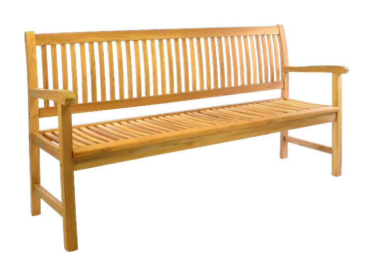 VCM Gartenbank braun Teakholz B/H/L: ca. 60x90x180 cm Gartenbank_3-Sitzer - braun (180,00/60,00/90,00cm) - VCM
