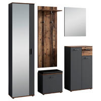 Garderobenset JAKOB Set 5-tlg. anthrazit JAKOB Set 5-tlg. - anthrazit - byLIVING