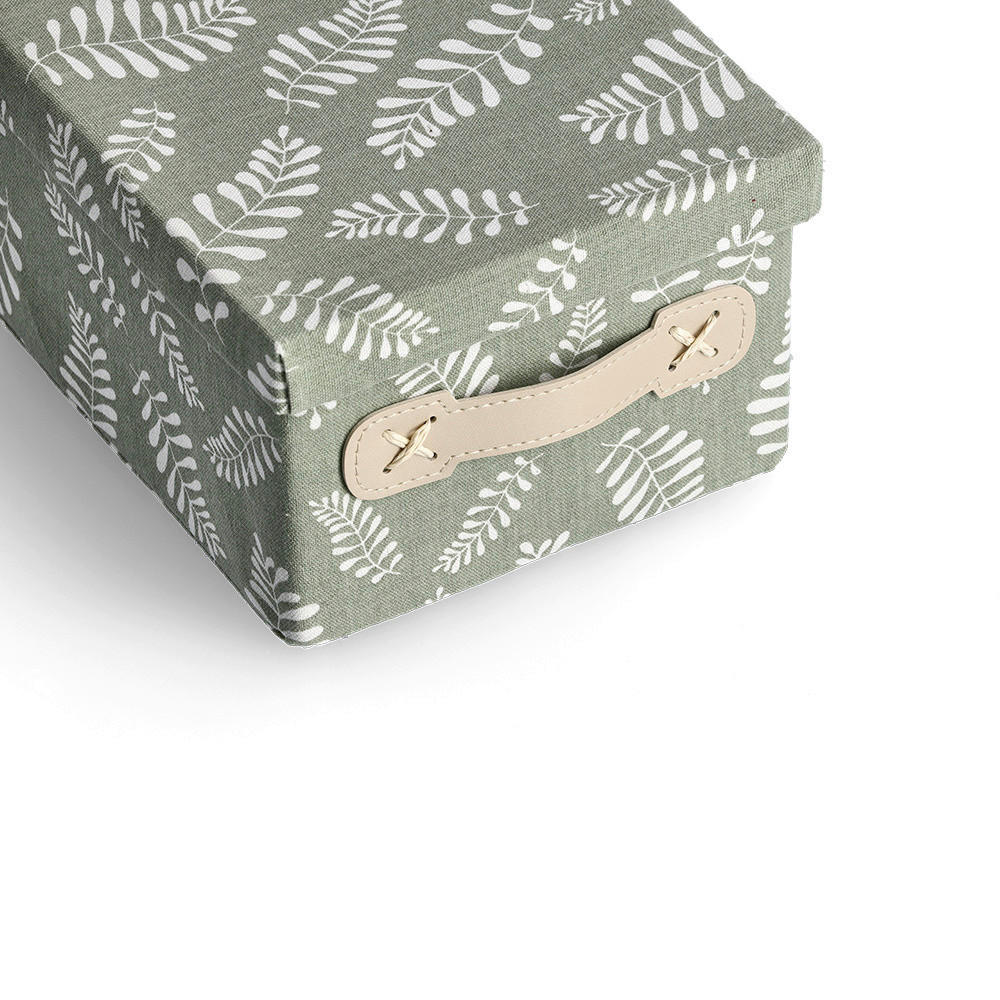 Zeller Aufbewahrungsbox Leaves grün Baumwolle ▷ online bei POCO kaufen