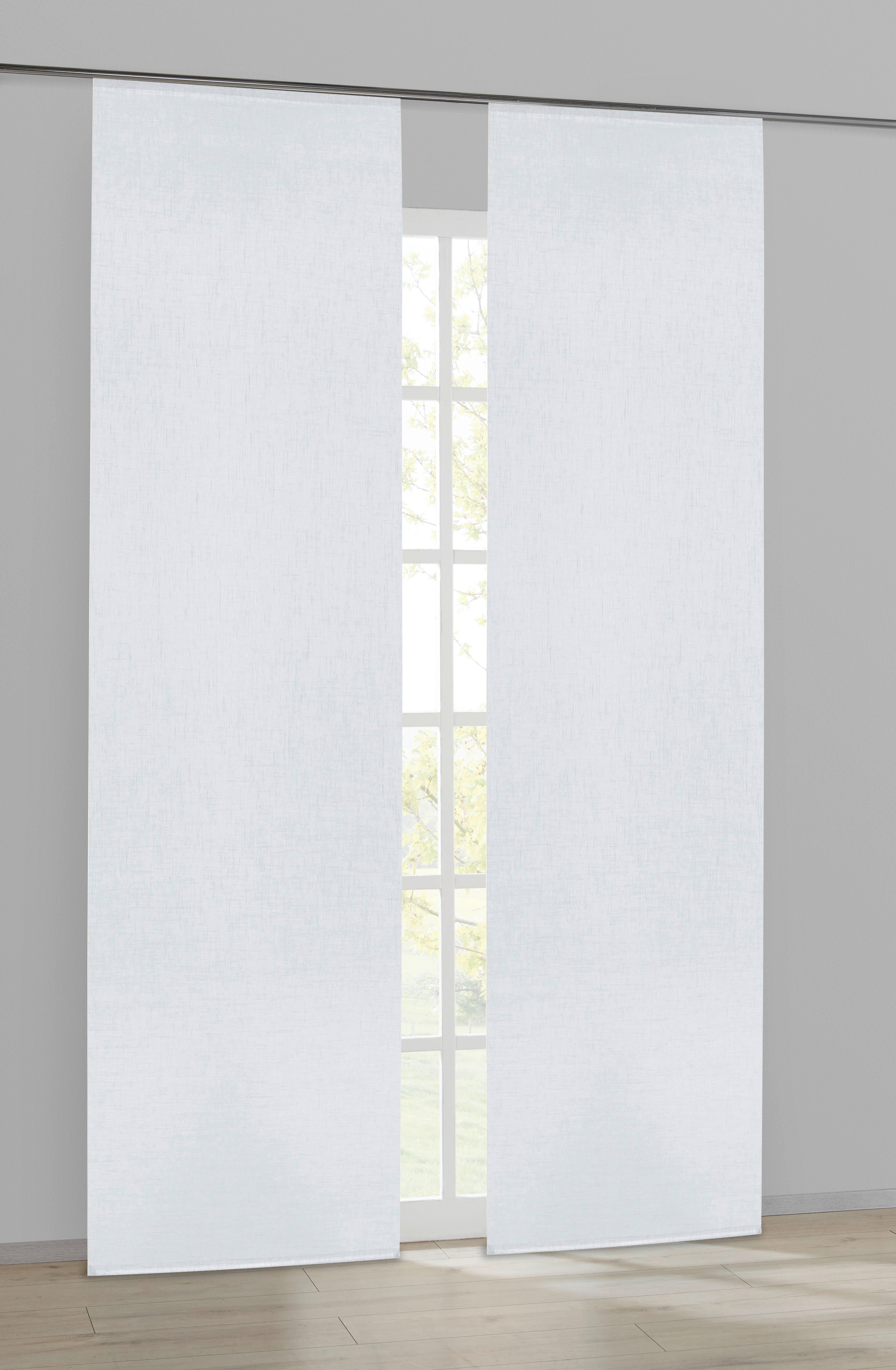 Schiebevorhang Goyo weiß B/L: ca. 60x245 cm Goyo - weiß (60,00/245,00cm) - POCOline