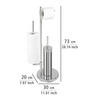 Stand-WC-Garnitur Chrom Edelstahl Stand-WC-Garnitur_Universalo - Chrom (20,00/30,00/70,00cm) - WENKO