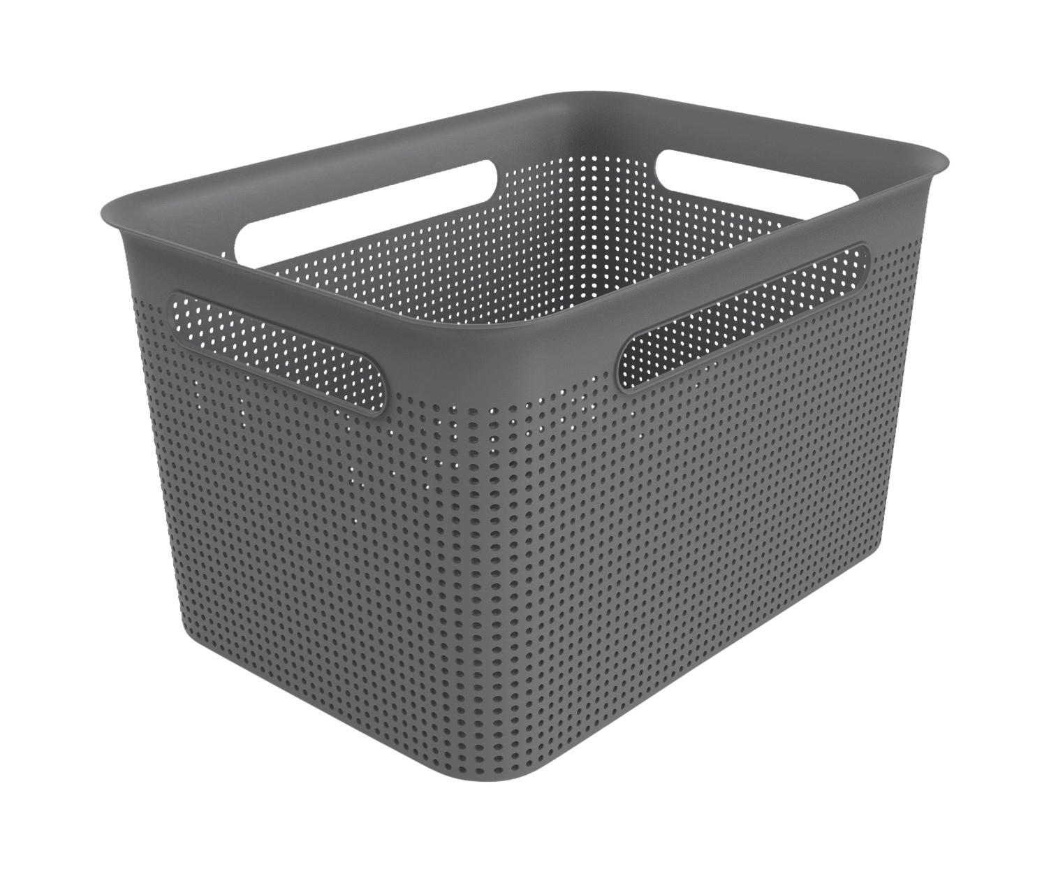 Rotho Aufbewahrungsbox anthrazit B/H/L: ca. 26x21x36 cm Box_Brisen 16l - anthrazit (36,00/26,00/21,00cm) - Rotho