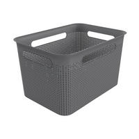 Rotho Aufbewahrungsbox anthrazit B/H/L: ca. 26x21x36 cm Box_Brisen 16l - anthrazit (36,00/26,00/21,00cm) - Rotho