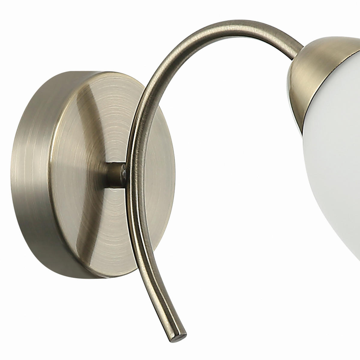 Lamkur Wandleuchte DONNA 45481 oxidgrün Metall Glas H/L: ca. 26x14 cm E27 1 Brennstellen Donna - oxidgrün (14,00cm) - Lamkur