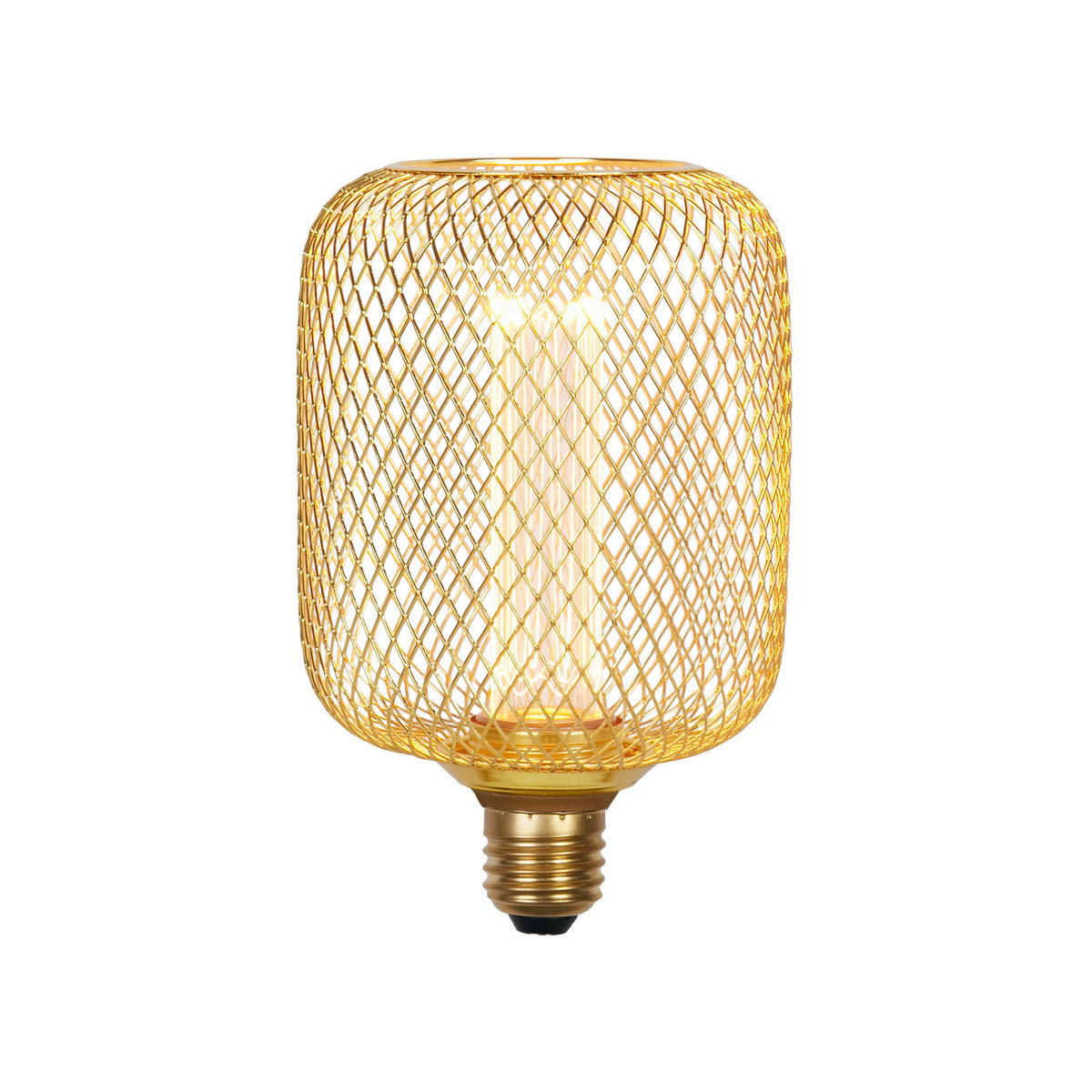 Searchlight Leuchtmittel E27 Wire Mesh - gold (10,00/10,00/16,50cm) - Searchlight