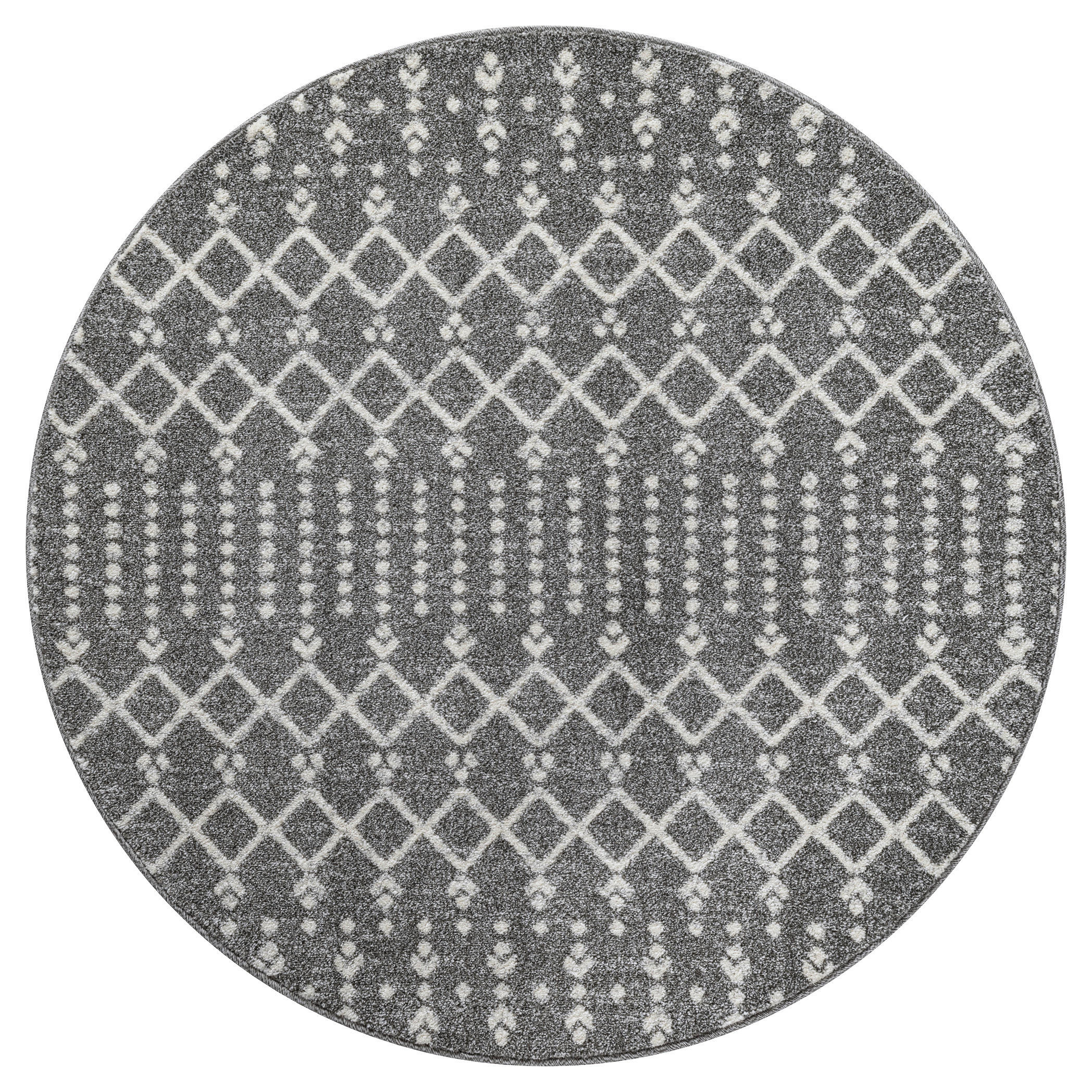 Sanat Teppich anthrazit B/L: ca. 120x120 cm Teppich_Boho_8203_120x120 - anthrazit (120,00/120,00cm) - Sanat