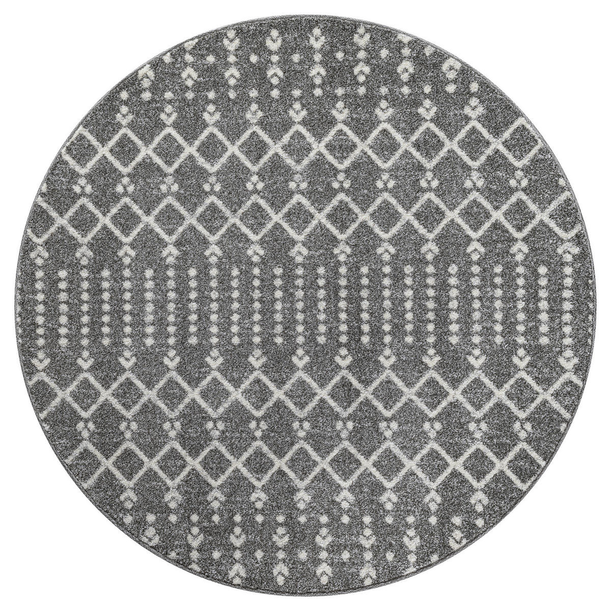 Sanat Teppich anthrazit B/L: ca. 120x120 cm Teppich_Boho_8203_120x120 - anthrazit (120,00/120,00cm) - Sanat