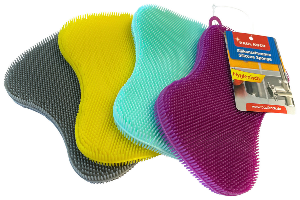 Schwamm sortiert B/H/L: ca. 8x2x13 cm Silikonschwamm - sortiert (13,00/8,00/2,00cm)