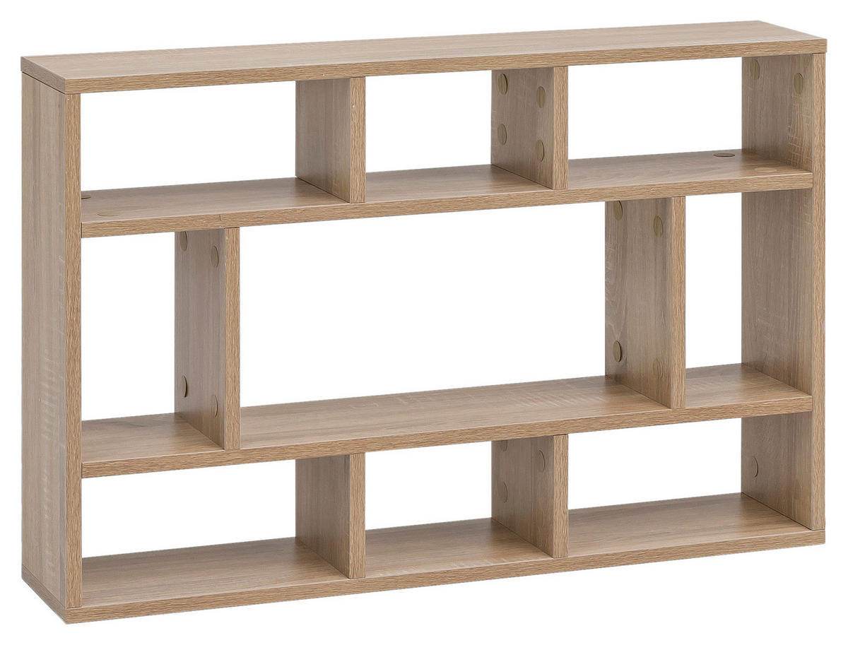 Wandregal Eiche Sonoma Nachbildung B/H/T: ca. 75x51x16 cm Wandregal - Eiche (75,00/51,00/16,00cm) - Wohnling