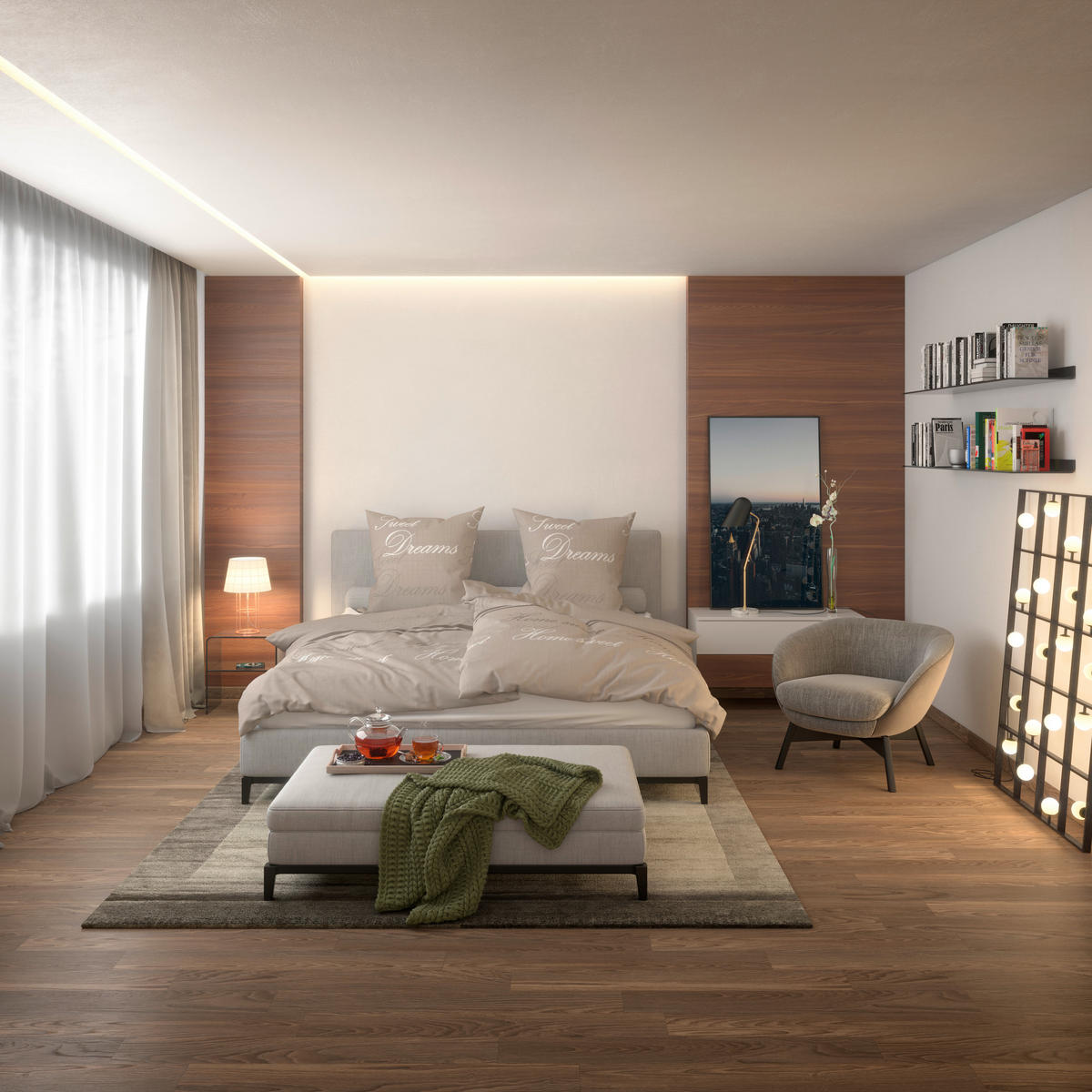 Baumwoll Bettwäsche Renforce Bettwäsche_Renforce_Sweet_Home - Cappuccino (135,00/200,00cm)
