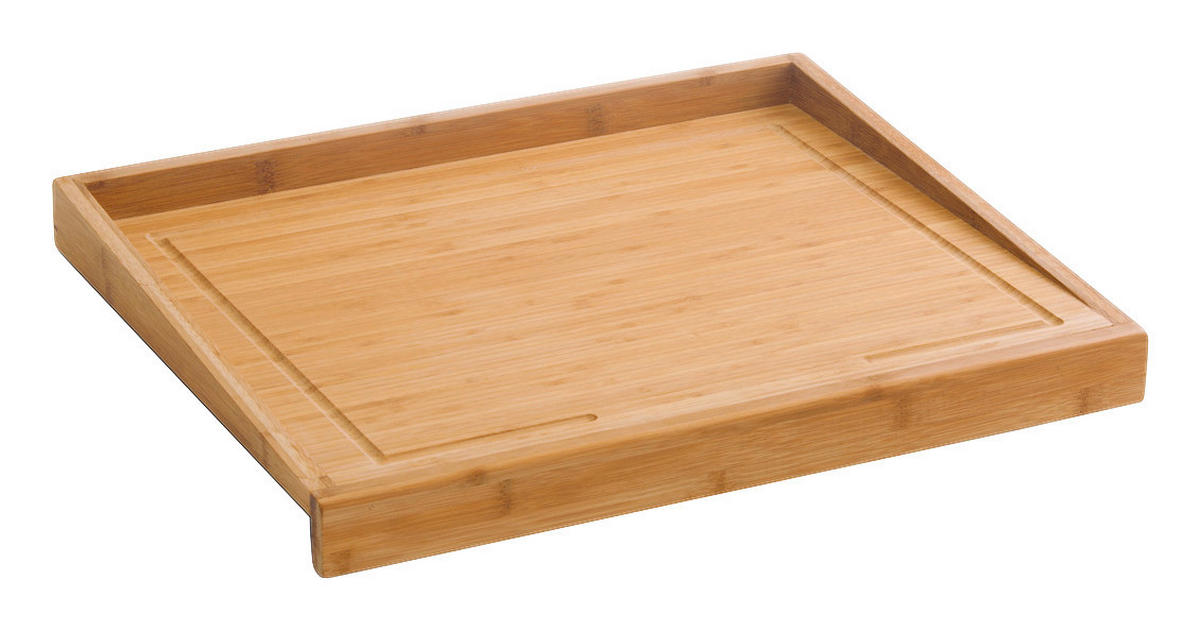 Zeller Back- und Tranchierbrett natur Bambus B/H/L: ca. 50x5x40 cm Back-/Tranchierbrett - natur (40,00/50,00/5,00cm) - Zeller