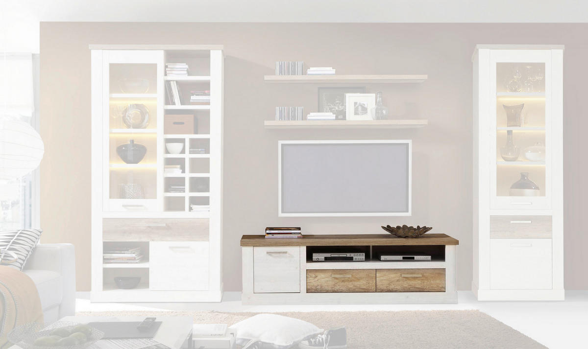 TV-Lowboard  B/H/T: ca. 179x52x52 cm Duro_TV-Lowboard DURT231L-T75 - Eiche (179,00/52,00/52,00cm)