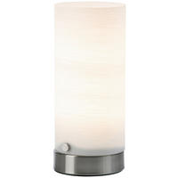 Nowa Tischleuchte 53260101 weiß Glas Metall H/D: ca. 20x8,5 cm E14 1 Brennstellen MAIK - weiß (8,50/20,00cm) - Nowa