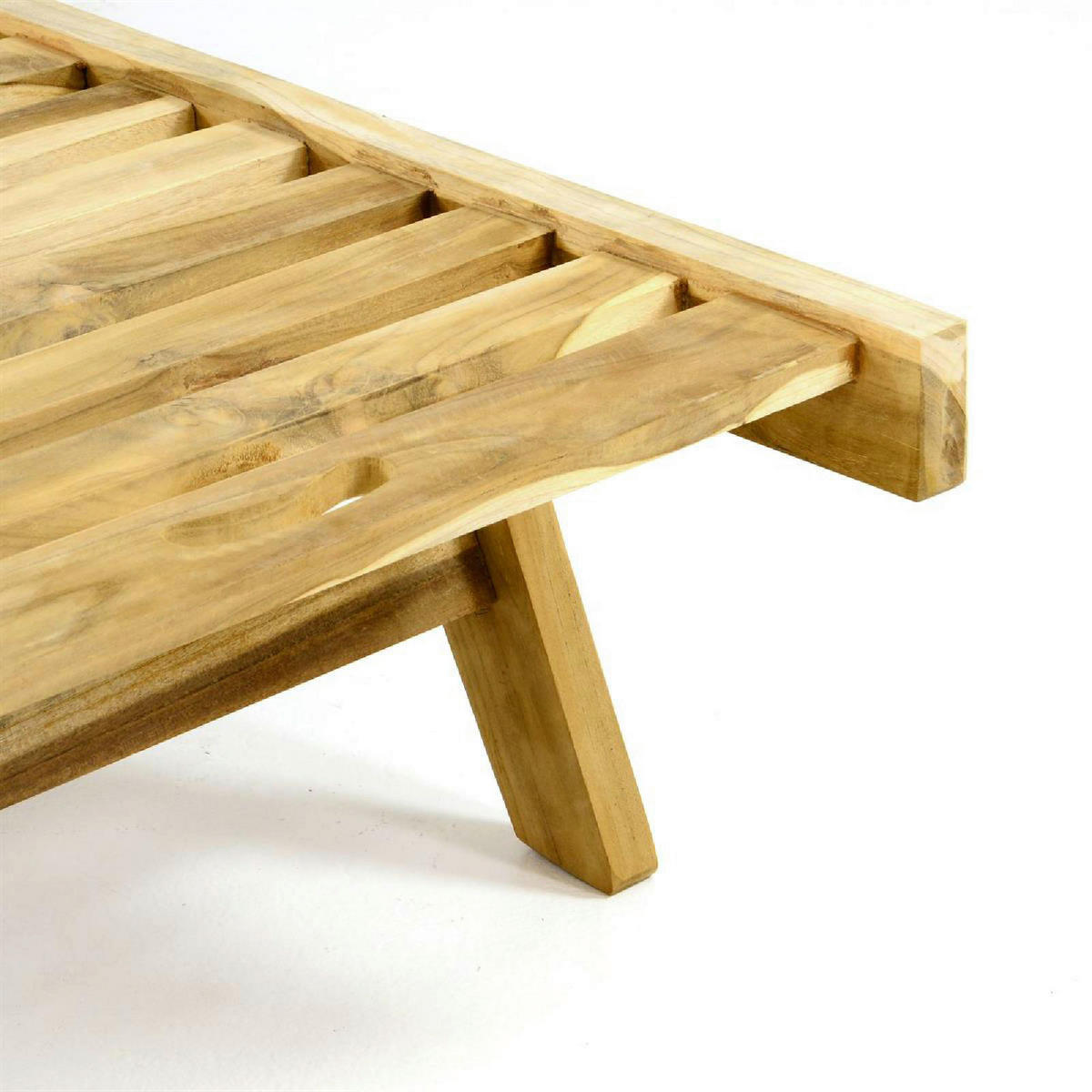 VCM Sonnenliege braun Holz B/H/L: ca. 57x34x200 cm Sonnenliege - braun (200,00/57,00/34,00cm) - VCM