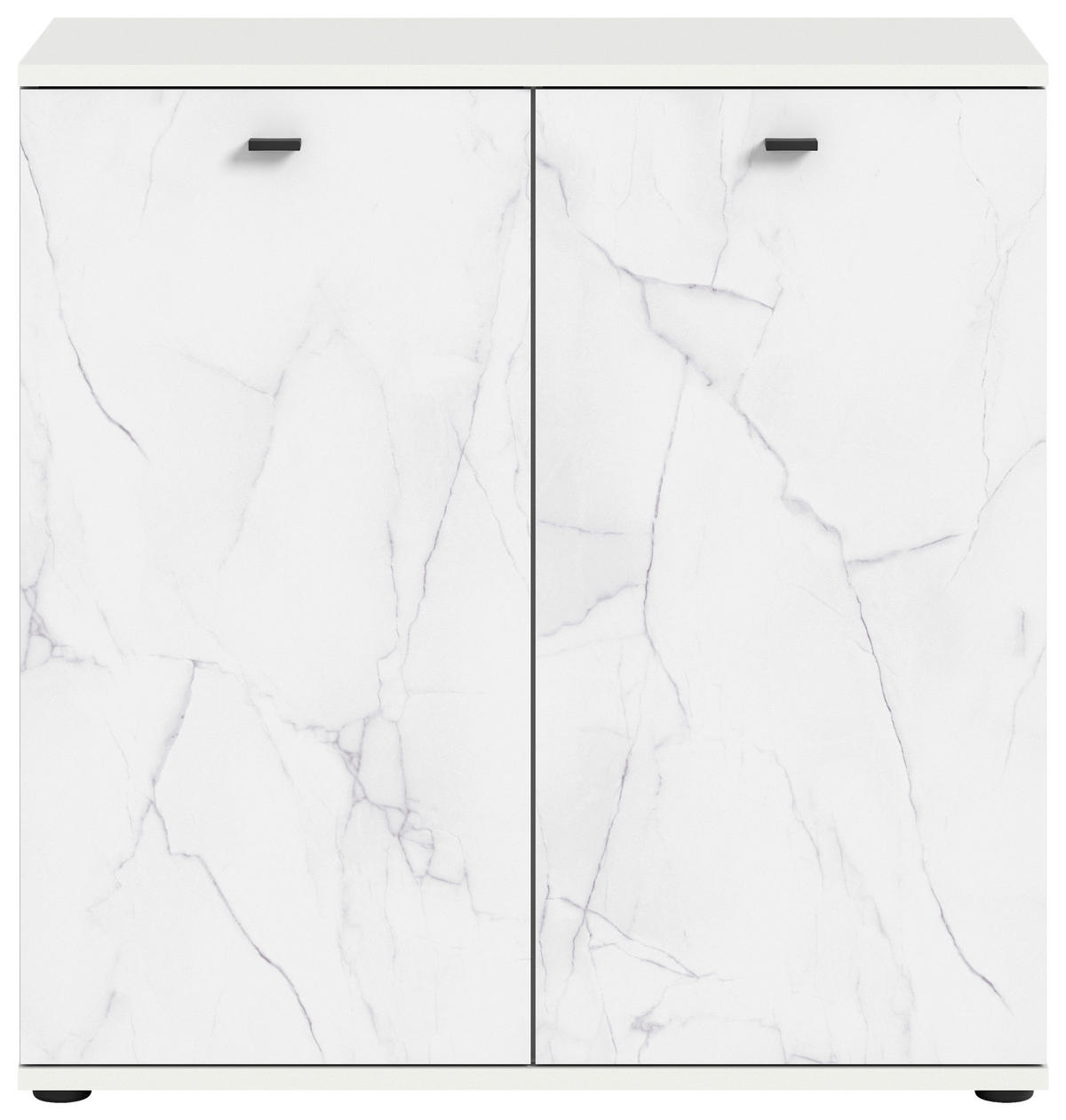Kommode Stone weiß Marmoroptik B/H/T: ca. 86x88x41 cm Stone - weiß/Marmoroptik (86,00/88,00/41,00cm)
