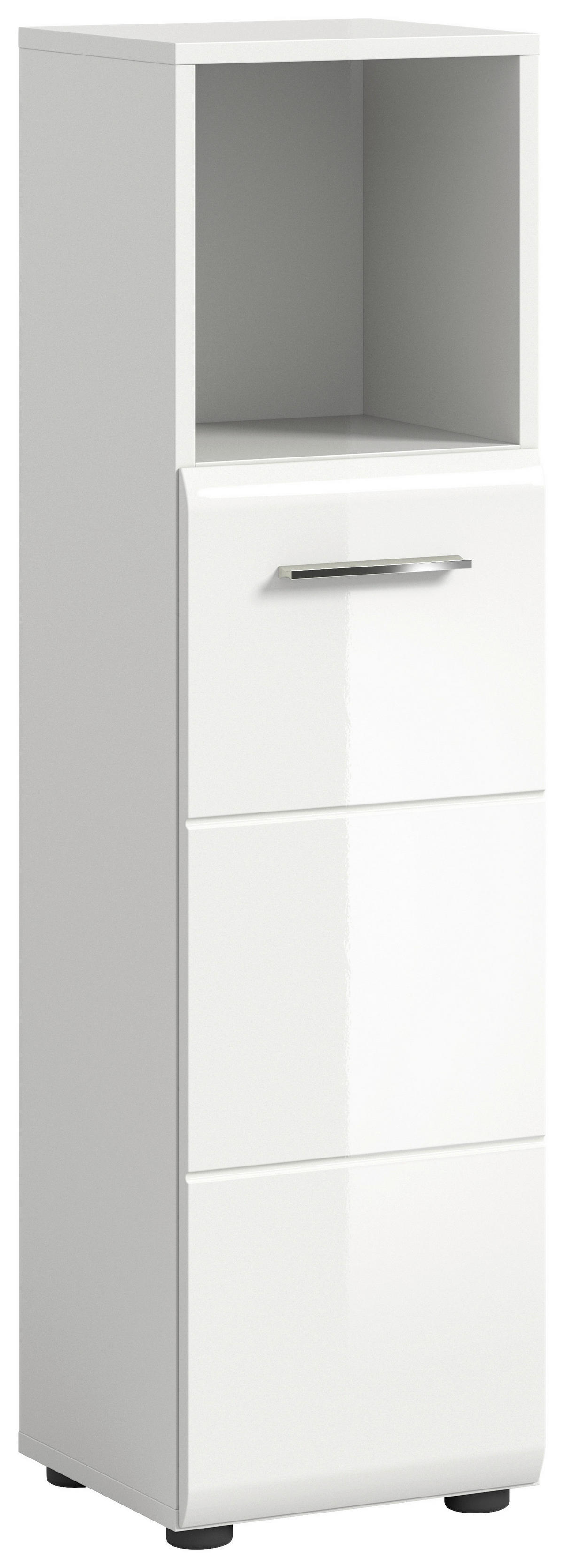 Badhochschrank ICE weiß weiß Hochglanz B/H/T: ca. 30x110x30 cm ICE - weiß (30,00/110,00/30,00cm) - xonox.home