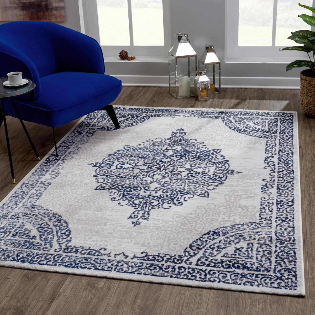 Sanat Teppich Evra hellgrau B/L: ca. 80x150 cm Evra - hellgrau (80,00/150,00cm) - Sanat