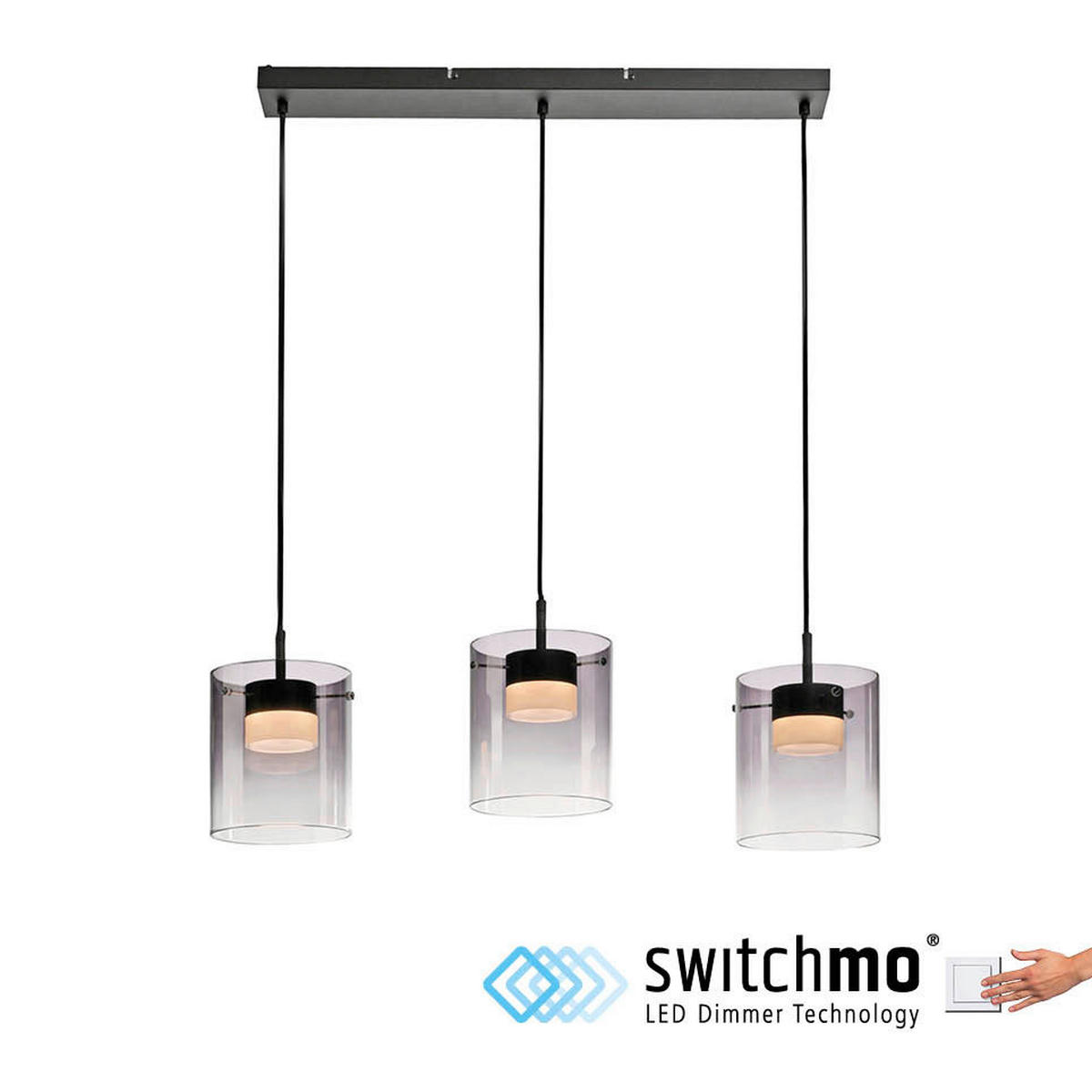Just Light Pendelleuchte schwarz Pendelleuchte_Elio schwarz - schwarz - Just Light
