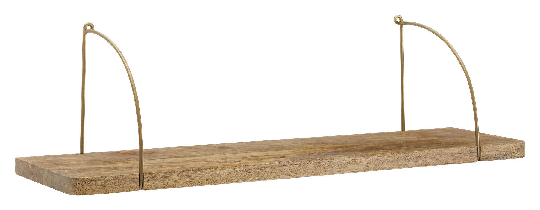 Wandregal braun Holz B/H/T: ca. 80x25x22 cm Wandregal - braun (80,00/25,00/22,00cm) - Wohnling