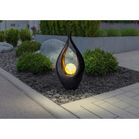 LED-Solarleuchte bronze Kunststoff B/H/T: ca. 13x50x26,5 cm SOLAR - bronze (13,00/50,00/26,50cm) - GLOBO