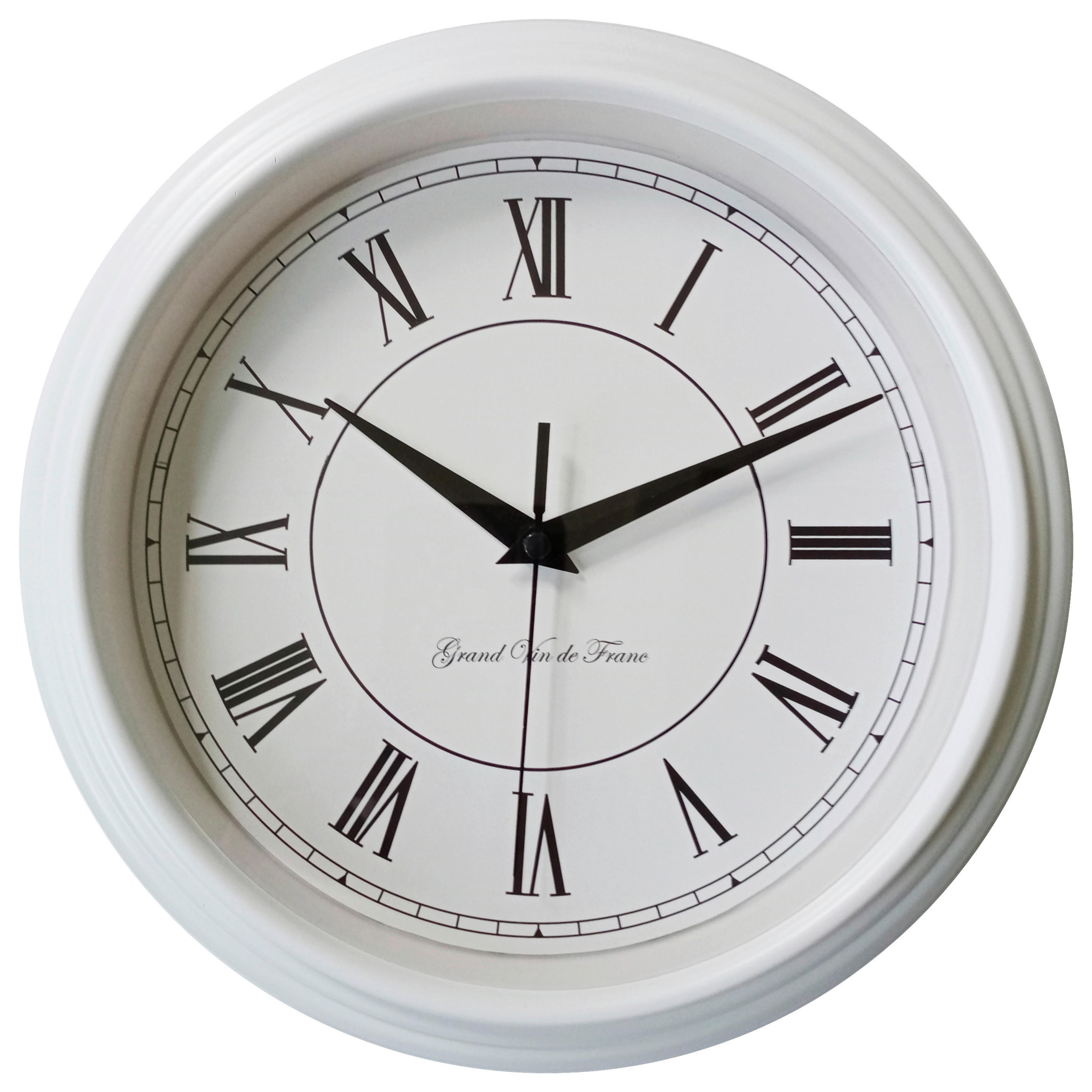 Mebus Wanduhr weiß B/H/L: ca. 5,5x25x25 cm Wanduhr_Quarz - weiß (25,00/5,50/25,00cm) - Mebus