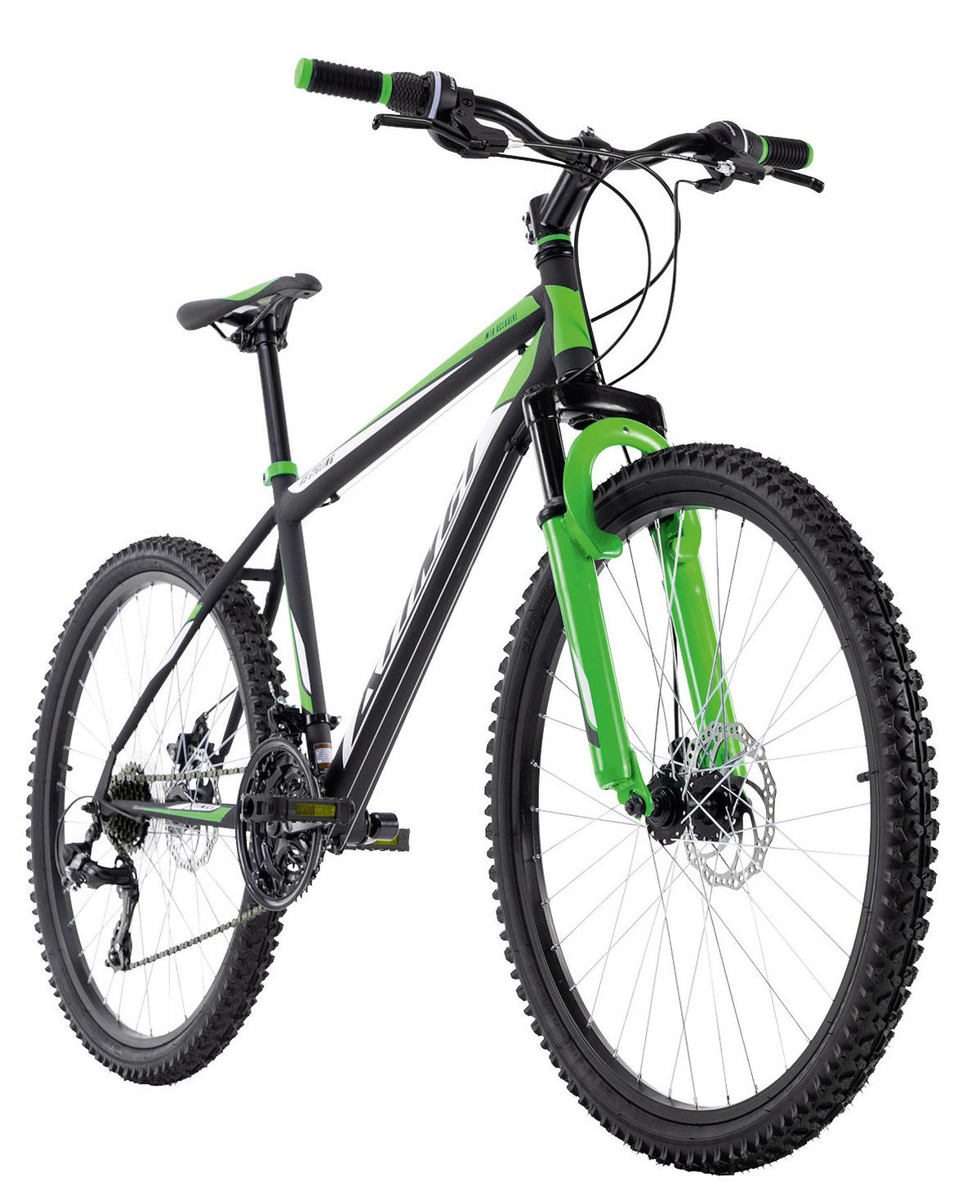 KS-Cycling Mountain-Bike Hardtail Xtinct grün Xtinct - schwarz/grün (46,00cm) - KS-Cycling