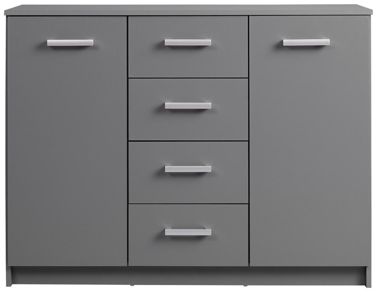 Kommode Elenzio Graphit B/H/T: ca. 119,2x91,5x40 cm Elenzio - Graphit (119,20/91,50/40,00cm) - Inter Link