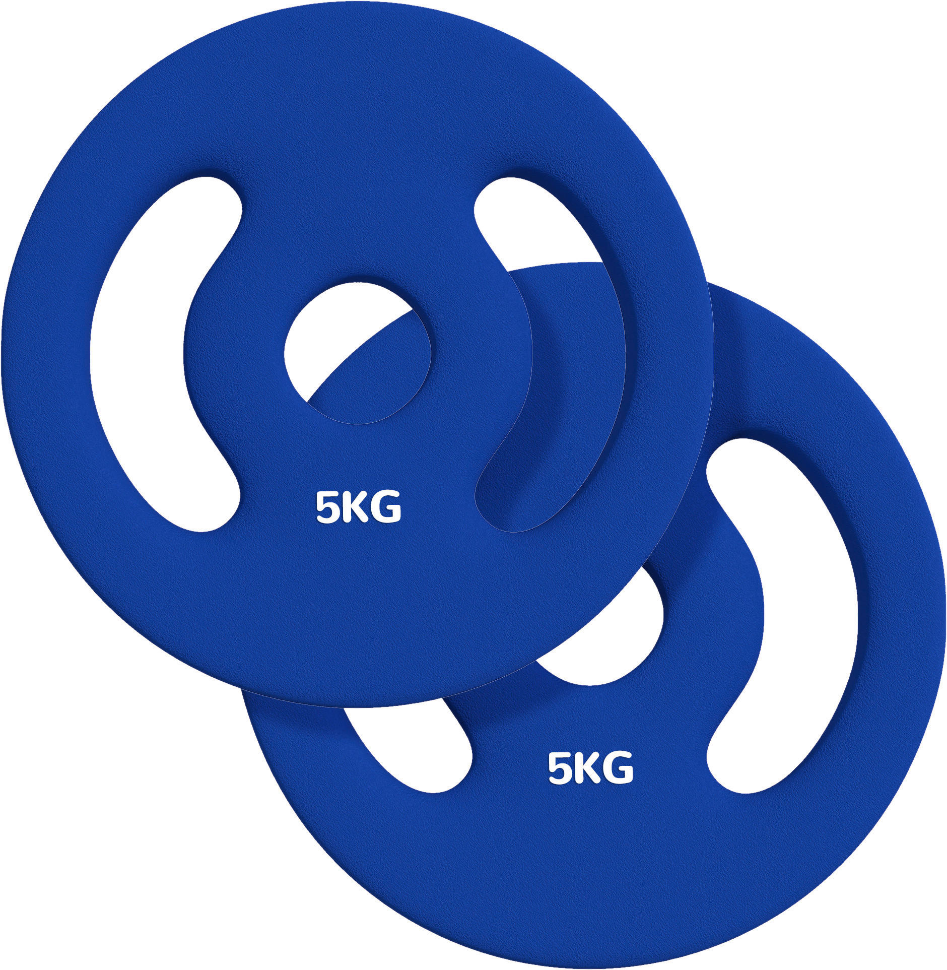 SPORTNOW Hantelscheiben blau Kunststoff B/H/L: ca. 20x4x20 cm Hantelscheiben - blau (20,00/20,00/4,00cm) - SPORTNOW