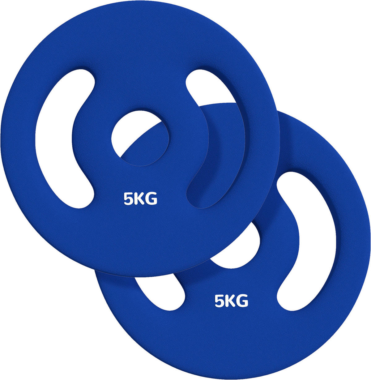 SPORTNOW Hantelscheiben blau Kunststoff B/H/L: ca. 20x4x20 cm Hantelscheiben - blau (20,00/20,00/4,00cm) - SPORTNOW