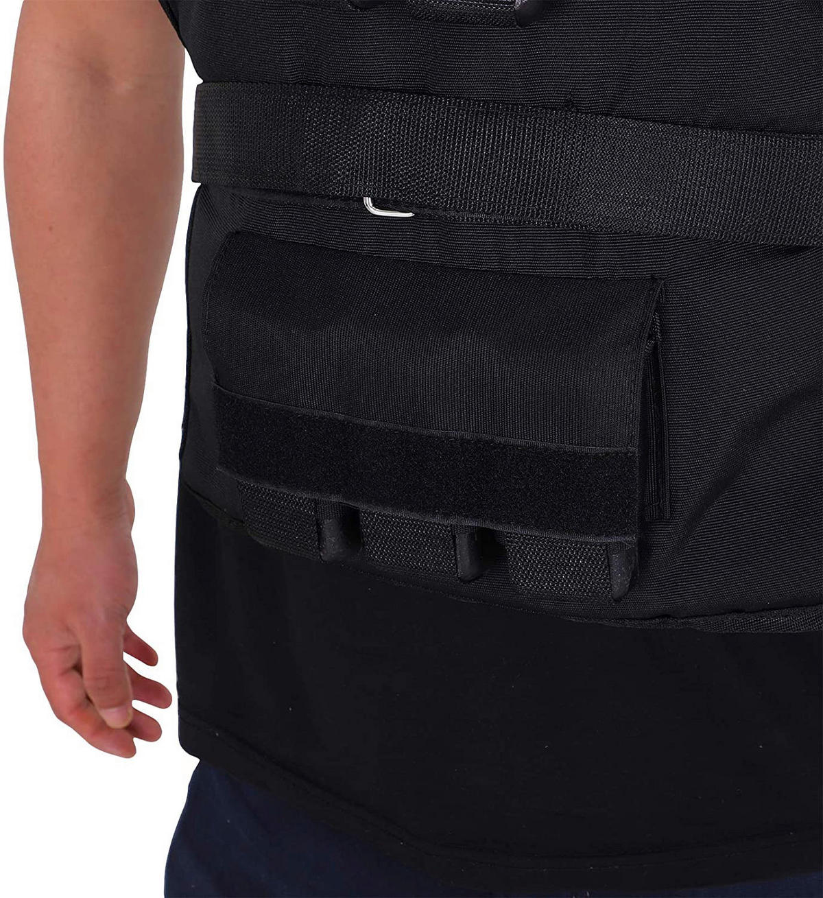HOMCOM Trainingsweste schwarz Eisen Trainingsweste - schwarz - HOMCOM