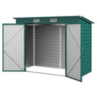 Outsunny Gerätehaus grün B/H/L: ca. 121x183x249 cm Gerätehaus - grün (249,00/121,00/183,00cm) - Outsunny