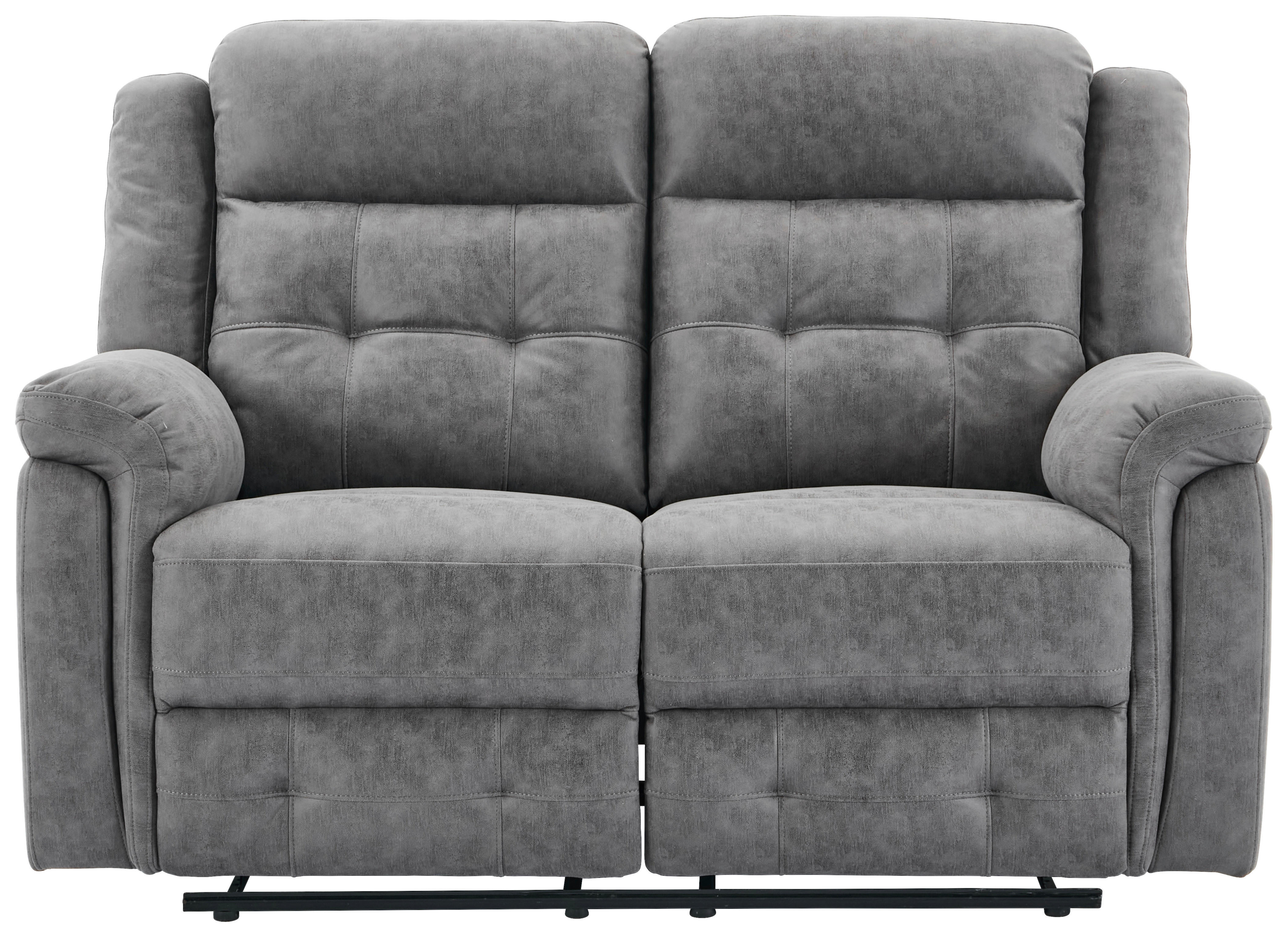 Funktionsgarnitur Philip grau Microfaser B/H/T: ca. 151x103x95 cm Philip - schwarz/grau (151,00/103,00/95,00cm)