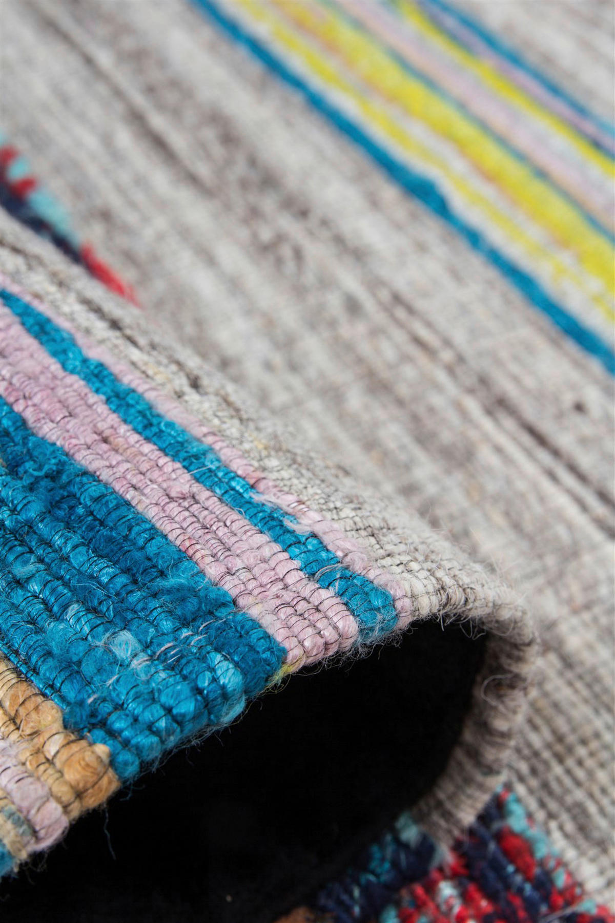 Kayoom Kurzflorteppich Duarte 210 creme B/L: ca. 80x150 cm Duarte 210 - blau/creme (80,00/150,00cm) - Kayoom