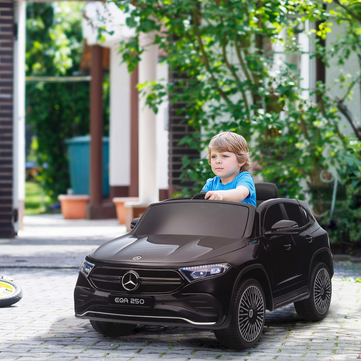 HOMCOM Kinderauto schwarz B/H/L: ca. 69x111,5x52,5 cm Elektro-Kinderauto - schwarz (52,50/69,00/111,50cm) - HOMCOM