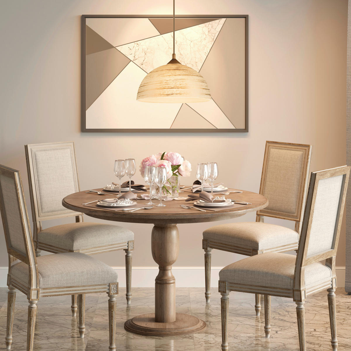 Lamkur Pendelleuchte MARCY 28026 gold Glas H/L: ca. 70x30 cm E27 1 Brennstellen Marcy - gold (30,00cm) - Lamkur