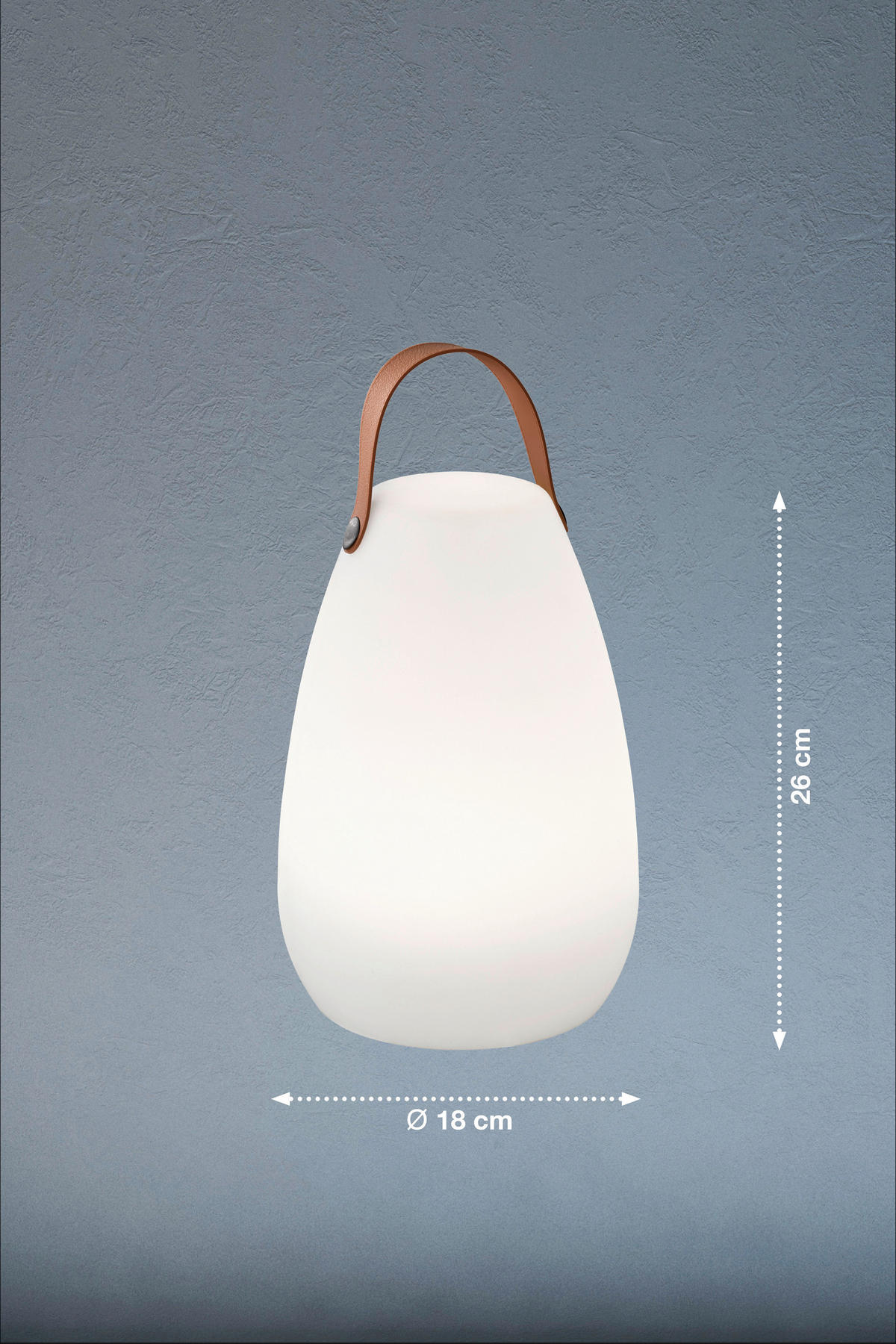 LED-Außenleuchte 850143 Ruby weiß H/D: ca. 26x18 cm Ruby - weiß (18,00/26,00cm) - easy! by FHL