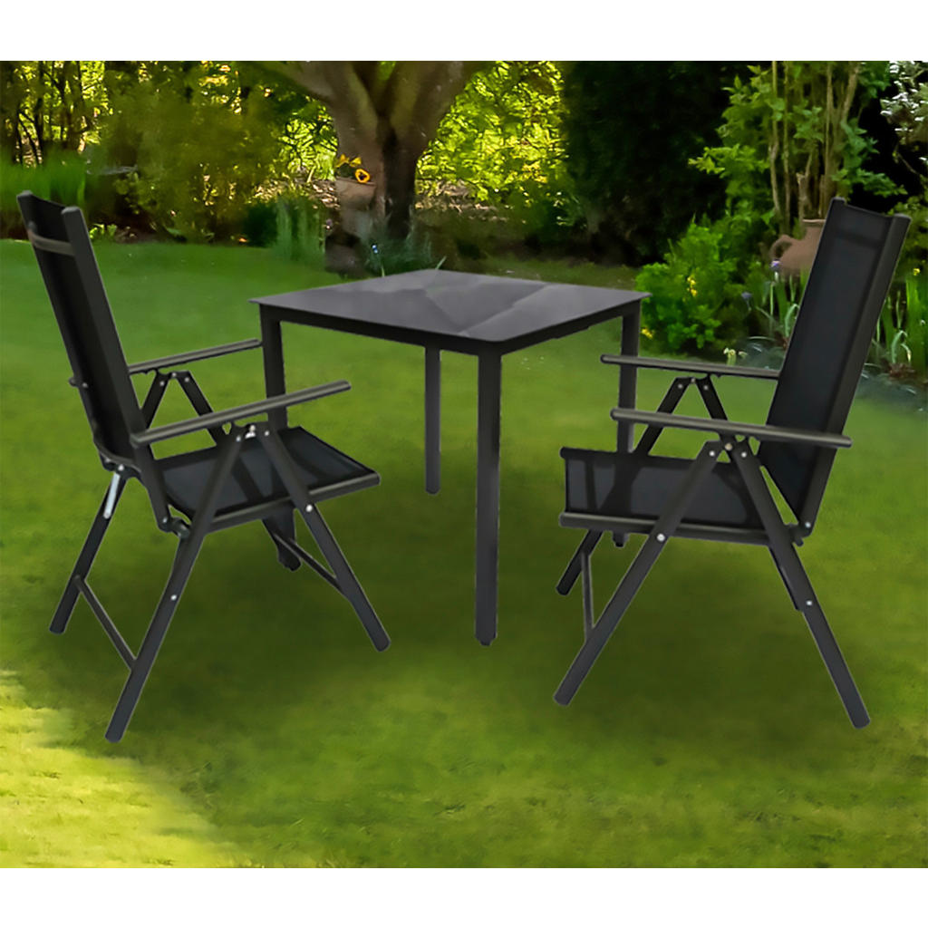 VCM Gartensitzgruppe anthrazit Aluminium... VCM Gartensitzgruppe anthrazit Aluminium...