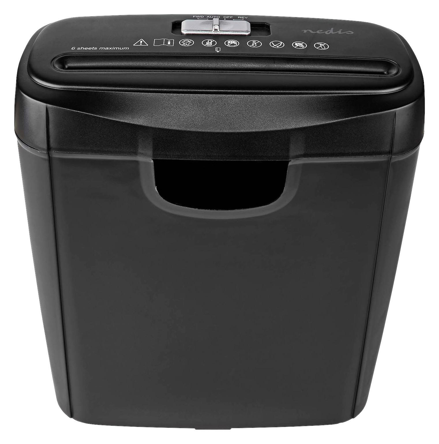 Nedis Aktenvernichter schwarz Aktenvernichter_Nedis 10l - schwarz (13,50/28,60/32,50cm) - Nedis
