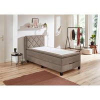 Boxspringbett Jeff taupe Jeff - taupe (120,00/57,00/211,00cm)