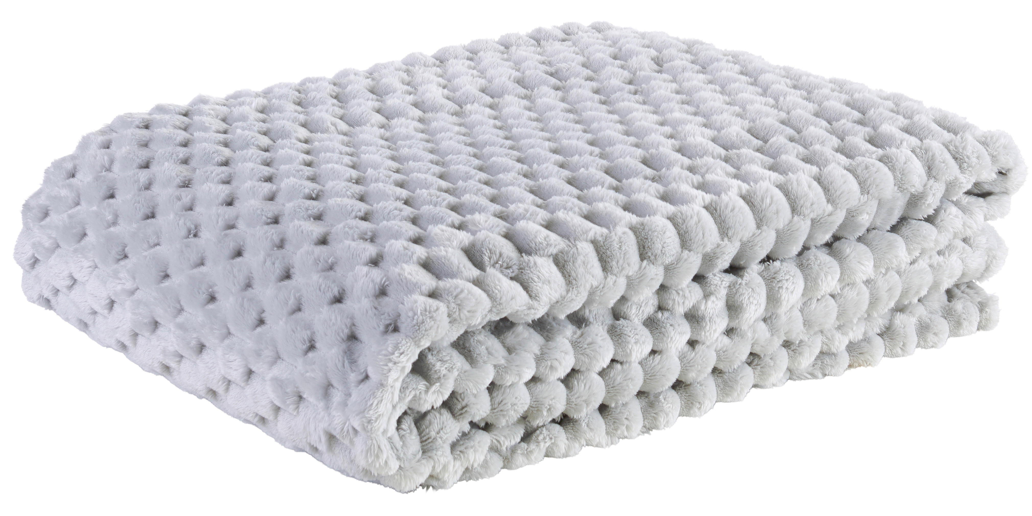 Wohndecke Wabe Wabe - silber (150,00/200,00cm) - POCOline