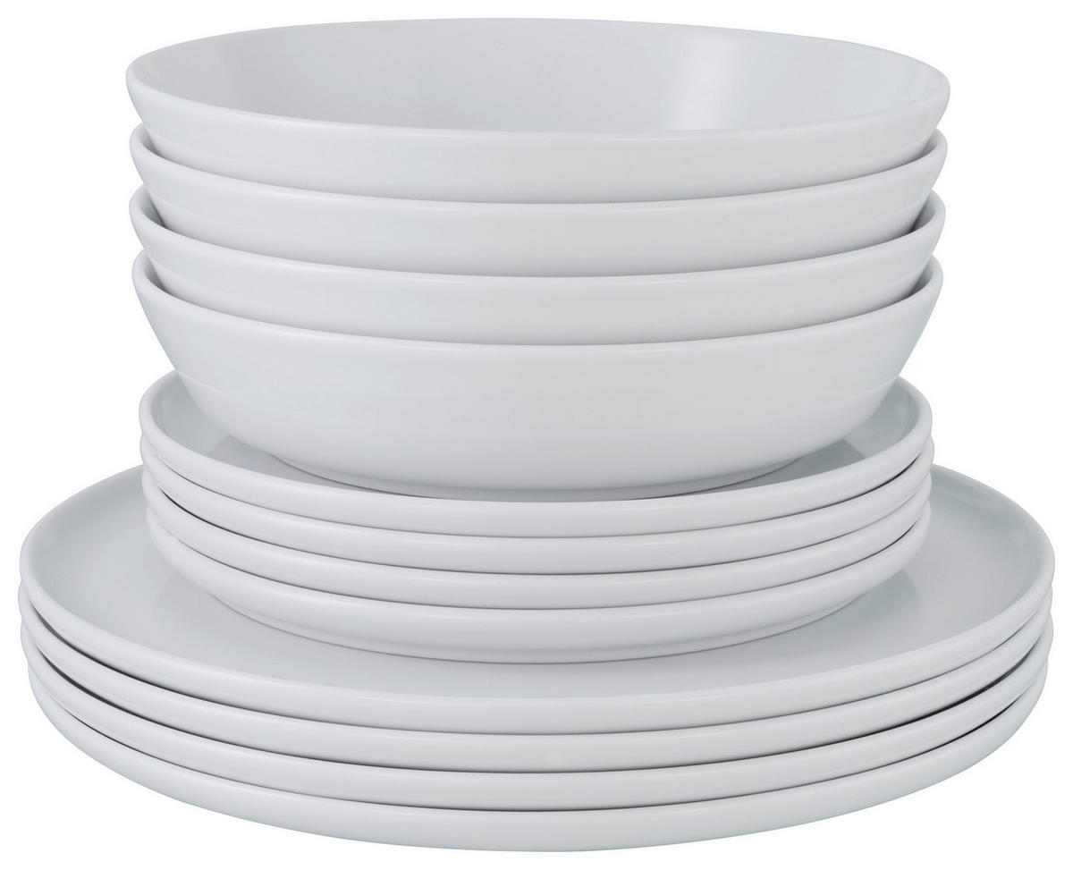 CreaTable Tafelservice Chef Collection weiß Porzellan 12 tlg. Chef Collection - weiß - CreaTable