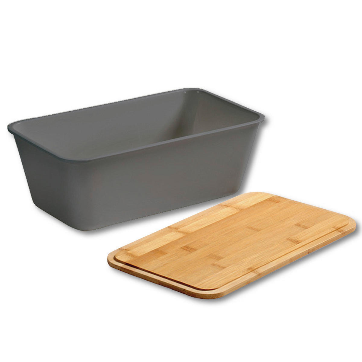 Kesper Brotkasten natur Bambus B/H/L: ca. 20x13,5x35 cm Brotkasten - weiß/natur (35,00/20,00/13,50cm) - Kesper