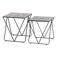Gardamo Tischset COMO schwarz Stahl COMO - schwarz - Gardamo