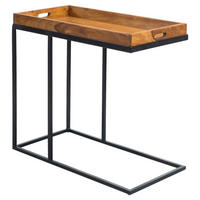 Beistelltisch rosenholz Nachbildung Holz B/H/T: ca. 70x65x34 cm Beistelltisch - rosenholz (70,00/65,00/34,00cm) - Wohnling