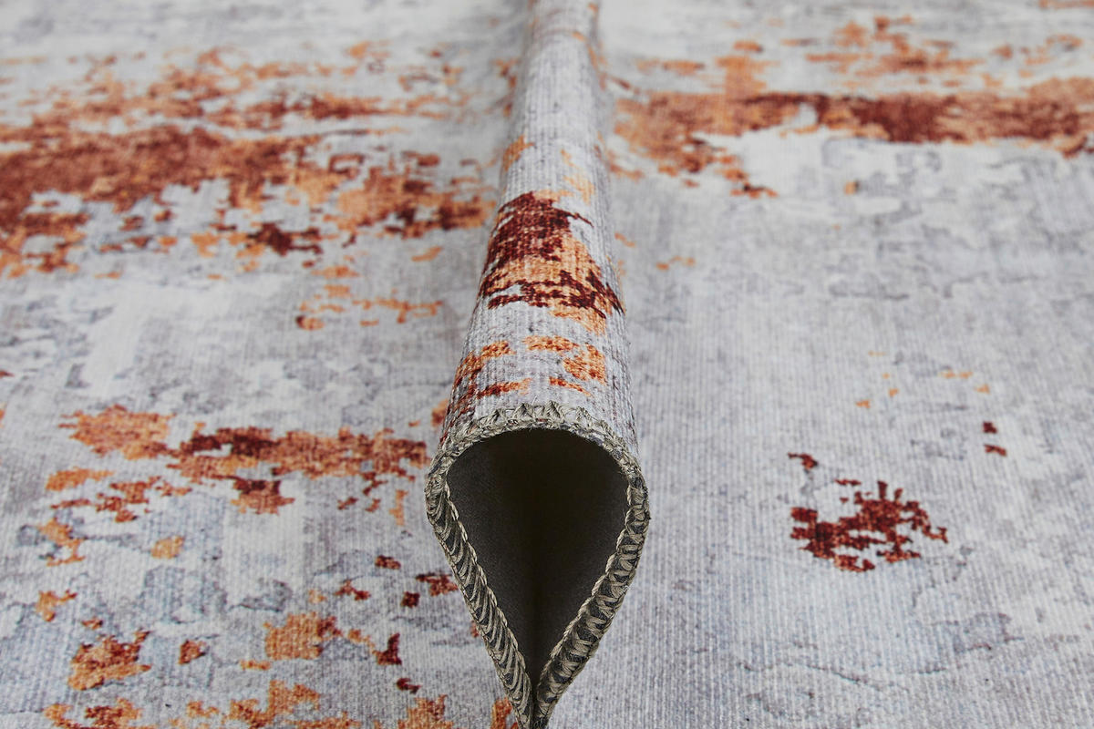 Luxor Living Teppich Lago grau B/L: ca. 160x230 cm Lago - rost/grau (160,00/230,00cm) - Luxor Living