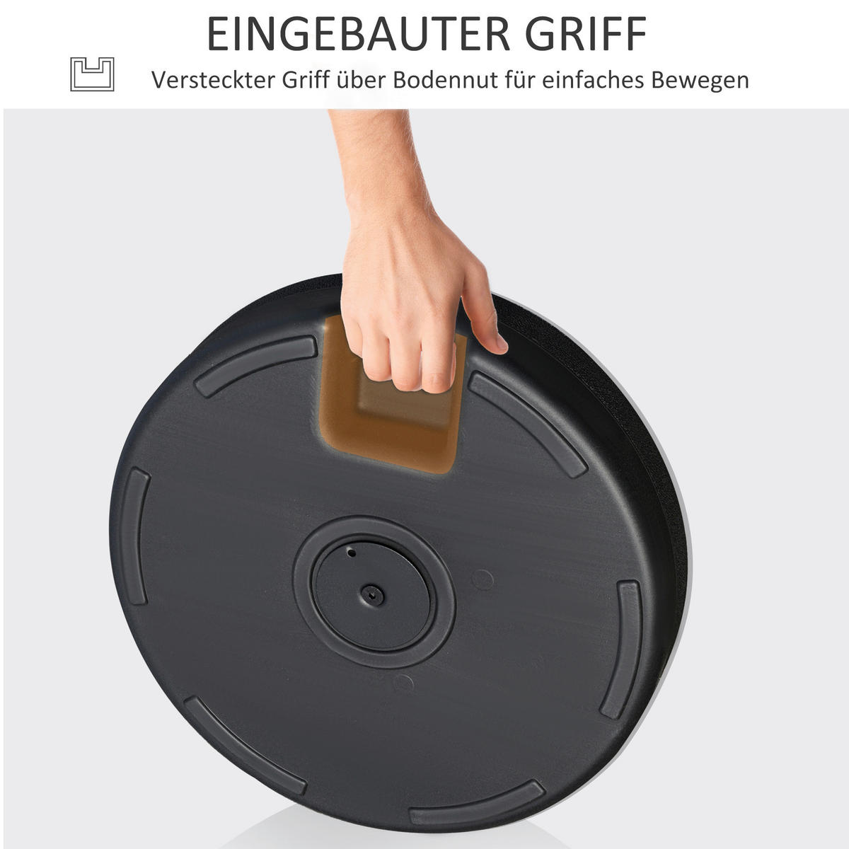 Outsunny Schirmständer schwarz Kunststoff H/D: ca. 28x51 cm Schirmständer - schwarz (51,00/28,00cm) - Outsunny