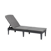 Keter Gartenliege Graphit Kunststoff B/H/L: ca. 58x29x188 cm Sonnenliege_Jaipur - Cool-Gray/Graphit (188,00/58,00/29,00cm) - Keter