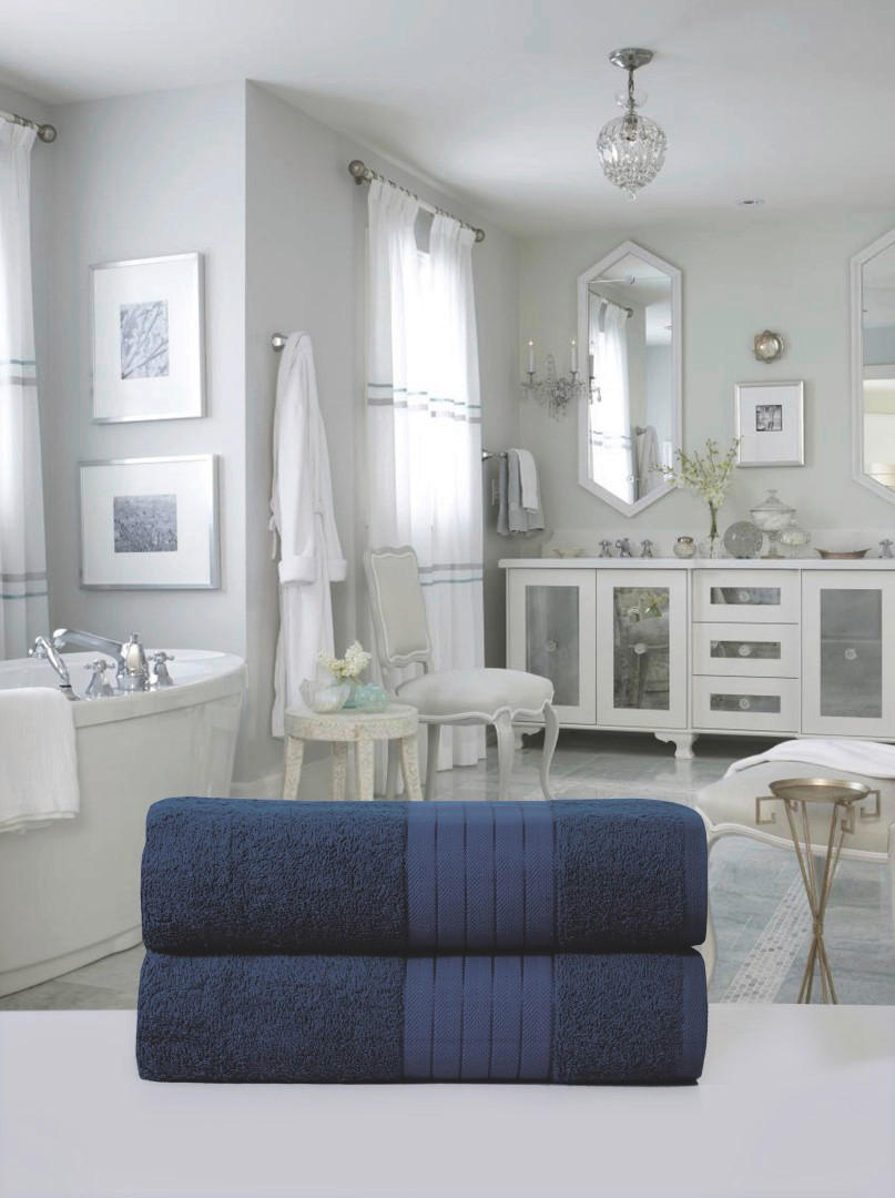 Duschtuch 2er-Pack Duschtuch_70x140cm_2erPack - blau (70,00/140,00cm) - Good Morning